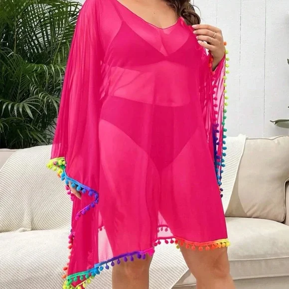 ๐ Pom Pom Coverup ๐ - Picture 1 of 4